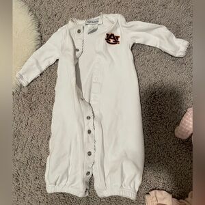 Auburn Baby White Snap-Front One-Piece Bodysuit